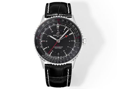 TW Factory Breitling Navitimer 41mm 2836 Movement Black Face Italian Cowhide Leather Strap Men Watch